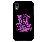 Peace of God Christian Scripture Faith Bible Philippians 4:7 Case for iPhone XR