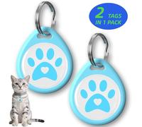 Peace of Mind for Cat Owners: 2-Pack QR ID Tags. The Microchip Backup that Talks. Scan for Instant Contact & Medical Info - Always Free (Blue&Blue, for cat - 1")
