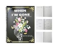 Peace of Mind Planner, Beneficiary Organiser, Guided Journal Notebook, Final Wishes & Legacy Prep, for Funeral Planning, Personal Belongings, Estate, Business Affairs