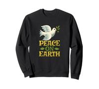 Peace on Earth Dove Illustration World Peace Sweatshirt