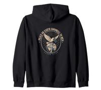 Peace On Earth Goodwill To Men Luke 2:14 Christian Emblem Zip Hoodie