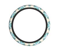 Peace on Earth Printed Steering Wheel Cover Elastic Stretch Car Wheel Wrap Breathable Non-Slip Steering Wheel Protector for Car Truck SUV