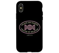 Peace on Earth Truth in Heaven Christian Globe Bible Verse Case for iPhone X/XS
