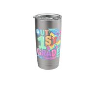 Peace Out 1st Grade Graduation Pastel Drip Dripping Kids Stainless Steel Insulated Tumbler