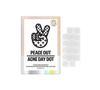 PEACE OUT Skincare Acne Day Dot. 6-hour Fast Acting Sheer Hydrocolloid Pimple Patches with Salicylic Acid, Ultra-Thin, Virtually Invisible, Quickly Clear Breakouts, Blemishes and Zits, 20 dots