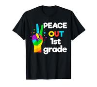 Peace Out First 1st Grade Last Day School Graduation T-Shirt