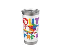 Peace Out PreK Graduation Dripping Rainbow Graduate Stainless Steel Insulated Tumbler