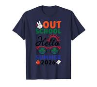 Peace Out School Hello Summer 2026 Teachers Relaxing Beach T-Shirt