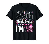 Peace Out Single Digits I'm 10th Girls 10 Year Old Birthday T-Shirt