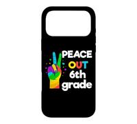 Peace Out Sixth 6th Grade Last Day School Graduation Case for iPhone 17 Pro Max