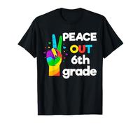 Peace Out Sixth 6th Grade Last Day School Graduation T-Shirt