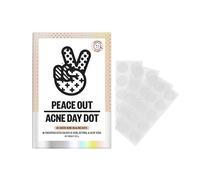 Peace Out Skincare Acne Day Dot Jumbo, 6-hour Fast Acting Sheer Hydrocolloid Pimple Patches with Salicylic Acid, Ultra-Thin, Virtually Invisible, Quickly Clear Breakouts, Blemishes and Zits, 40 dots