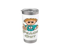 Peace Out Stainless Steel Insulated Tumbler