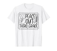 Peace Out Third Grade Student Last Day of School Graduation T-Shirt