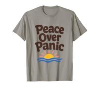 Peace Over Panic Inspirational Anxiety Support Quote T-Shirt