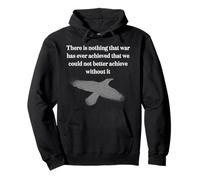 Peace over war quote freedom dove graphic no wars protest Pullover Hoodie