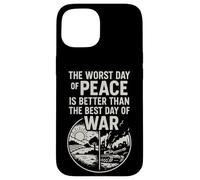 Peace Over War Quote Inspirational Design Case for iPhone 15