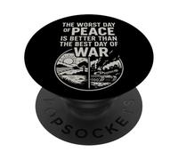 Peace Over War Quote Inspirational Design PopSockets Adhesive PopGrip