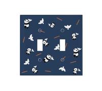 Peace Panda Dual-Texture Roman Frame Switch Plate â€“ Premium Pc Wall Switch Cover with Full-Panel Embossed Print, Heavy-Duty 100°c Heat & Fade Resistant Design for Residential & Commercial Use