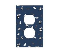 Peace Panda Premium Single-Gang Roman Frame Switch Plate â€“ Realistic Leather-Texture Finish, Durable Pc Material Wall Cover for Residential & Commercial Use (Includes Decorative Screws)