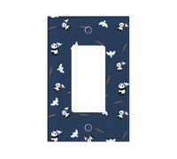 Peace Panda Premium Single-Gang Roman Frame Switch Plate â€“ Realistic Leather-Texture Finish, Durable Pc Material Wall Cover for Residential & Commercial Use (Includes Decorative Screws)