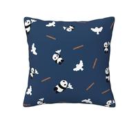 Peace Panda Universal Seasonal Pillow Cover Versatile Decorative Cushion Cover For All-Year Use Soft Durable 100% Polyester Fabric With Hidden Zipper Design