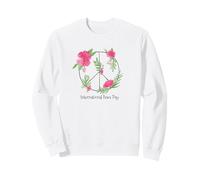Peace Peace Peace Sign Flowers Women Children Men Sweatshirt