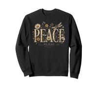 Peace Philippians 4:7 Floral Dragonfly Christian Vintage Sweatshirt