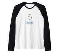 Peace Power: Tranquil Technology for Mindful Living Raglan Baseball Tee, Men, Black/White, XXL
