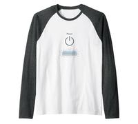 Peace Power: Tranquil Technology for Mindful Living Raglan Baseball Tee, Men, Dark Heather/White, S