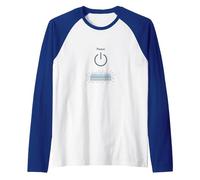 Peace Power: Tranquil Technology for Mindful Living Raglan Baseball Tee, Men, Royal Blue/White, L