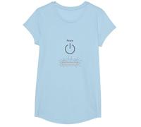 Peace Power: Tranquil Technology for Mindful Living T-Shirt, Girls, Baby Blue, Medium