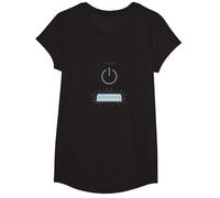 Peace Power: Tranquil Technology for Mindful Living T-Shirt, Girls, Black, Medium