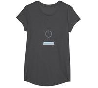 Peace Power: Tranquil Technology for Mindful Living T-Shirt, Girls, Dark Heather Grey, Small