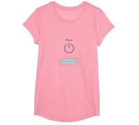 Peace Power: Tranquil Technology for Mindful Living T-Shirt, Girls, Pink, Medium