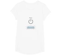 Peace Power: Tranquil Technology for Mindful Living T-Shirt, Girls, White, Medium