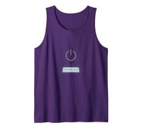 Peace Power: Tranquil Technology for Mindful Living Tank Top, Men, Purple, M