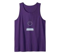 Peace Power: Tranquil Technology for Mindful Living Tank Top, Men, Purple, S