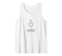Peace Power: Tranquil Technology for Mindful Living Tank Top, Men, White, XL