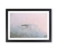 Peace & Serenity in Abstract Framed Print | A2 Black Framed Wall Art | Ready to Hang | Abstract Fantasy Picture | Living Room Bedroom Lounge Office