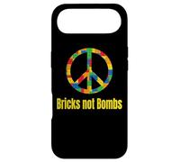 Peace Sign Bricks not Bombs Retro Brick Set Block Builder Case for iPhone Air