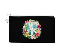 Peace Sign Dove White Pigeon Bird Coin Purse Cute Change Pouch Wallet Clutch Bag with Zip