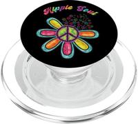 Peace Sign Hippie Soul Daisy Watercolor Tie Dye Retro 60s PopSockets PopGrip for MagSafe