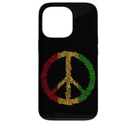 Peace Sign Music Notes Jamaica Rasta Reggae Case for iPhone 13 Pro
