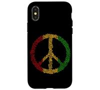 Peace Sign Music Notes Jamaica Rasta Reggae Case for iPhone X/XS