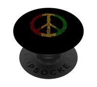 Peace Sign Music Notes Jamaica Rasta Reggae PopSockets Adhesive PopGrip