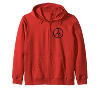 Peace Sign Pocket | Broken Rifle, Anti-Violence - Symbol Zip Hoodie