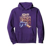 Peace Sign Retro Art Design Pullover Hoodie, Adult Unisex, Purple, X-Large