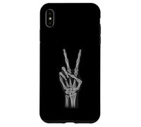 Peace Sign Skeleton Hand Funny Radiology Tech Case for iPhone XS Max