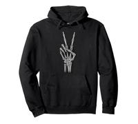 Peace Sign Skeleton Hand Funny Radiology Tech Pullover Hoodie